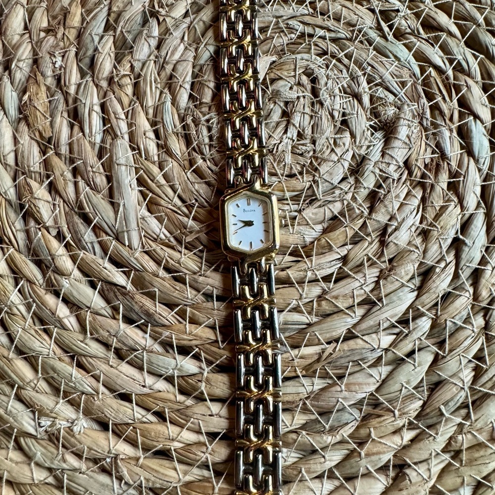 Bulova Gold Chain Link Watch